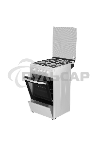 Плита газовая Darina 1B GM 341 107 W белый/черный, конфорок 4 шт, духовка 50 л, 50 см x 85 см x 56 см