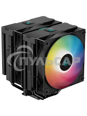 Кулер для процессора DEEPCOOL AG620 DIGITAL серебристый/черный, 120 мм, алюминий/медь, 1950 об/мин, 29.4 дБ, 4 pin, 260 Вт, 161 мм