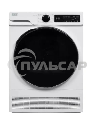 Сушильная машина DeLonghi DTD 8105 C FABIO белый, 8 кг, сушка - конденсационная, программ - 15, 59.6 x 84.5 x 56.3 см