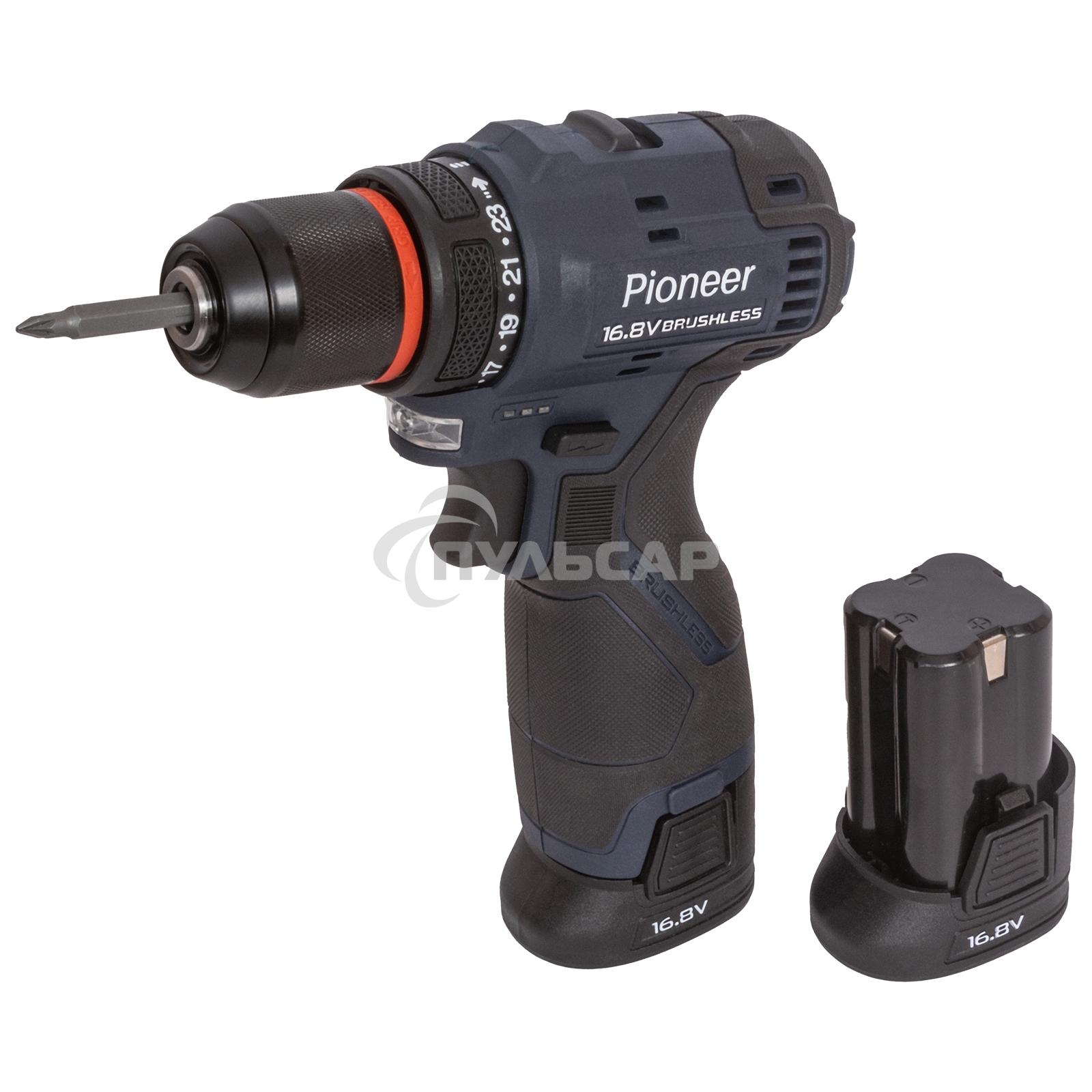 Дрель-шуруповерт аккумуляторная Pioneer CD-E1602BL-12C