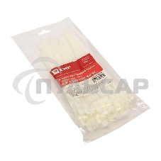 Хомут кабельный 4.8х200 нейл. белый (уп.100шт) EKF plc-c-4.8x200