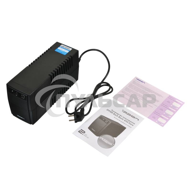 Источник бесперебойного питания Ippon Back Basic 650 Euro 383323