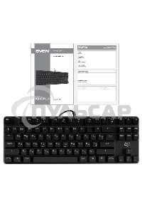 Клавиатура проводная игровая SVEN KB-G9150 (Outemu Blue switches, USB, 87 кл., ПО, RGb-подсветка)