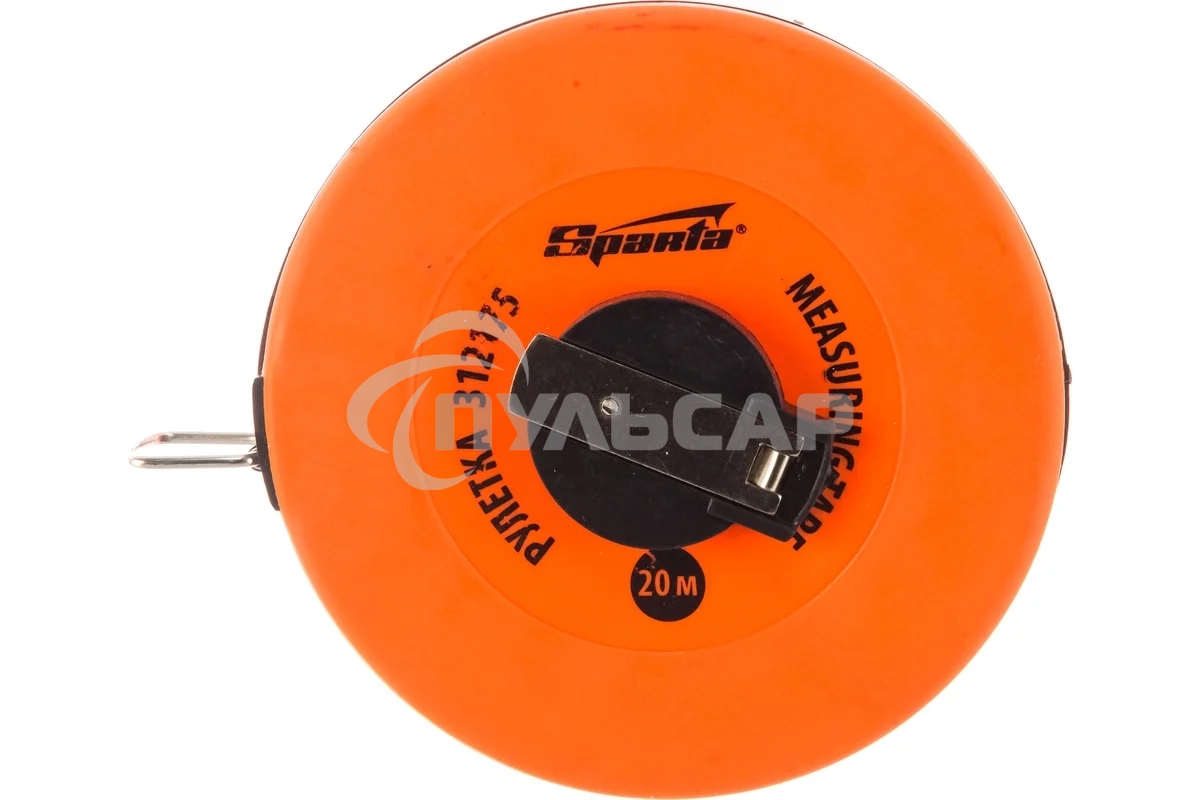 Рулетка геодезическая, 20 м х 12,5 мм, лента ПВХ, закрытый круглый корпус Sparta