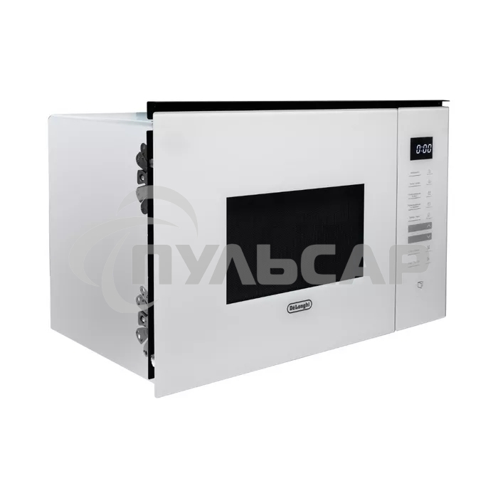 Микроволновая печь встраиваемая DeLonghi DMO 25BB ROMA белый, 25 л, 1450 Вт, переключатели - сенсор
