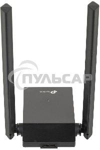 Адаптер TP-Link AC1300Mbps Dual-band High-Gain wireless USB adapter, 867Mbps at 5G and 400Mbps at 2.4G, two high gain antennas, USB 3.0, USB extension cable, support wave 2 MU-MIMO, full compatible with Windows and macOS.