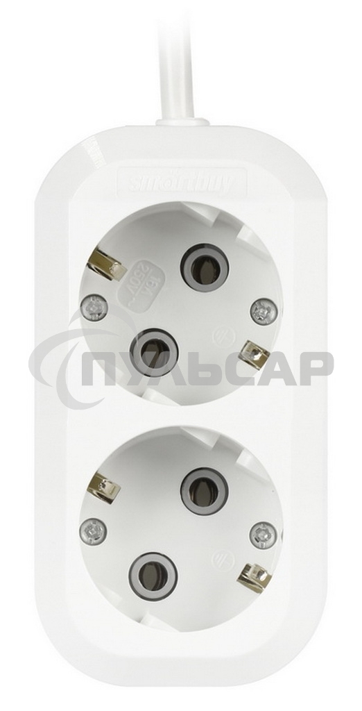 Удлинитель Smartbuy (SBE-16-2-02-Z) 2 гнз х 2,0 м (16А/3.5кВт, ПВС 3х1.0)