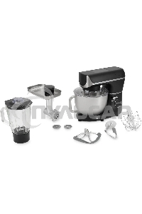 Кухонная машина Hyundai HYM-S8591 планетар.вращ. 1500Вт черный/серебристый