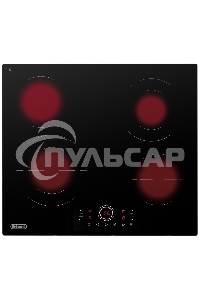 Электрическая варочная панель DeLonghi VITTORIO 2E1F CR Hi Light, независимая, черный