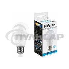 Лампа светодиодная Feron LB-92 10W 230V E27 6400K A60