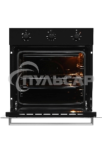 Духовой шкаф Электрический Hyundai HEO 6631 BG черное стекло