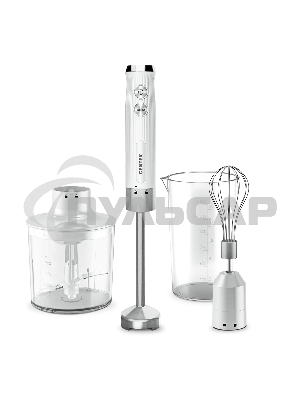 Блендер Centek CT-1349 (белый) 1000Вт, 3в1, блендер/венчик/чоппер 400мл +мерн стакан 600мл