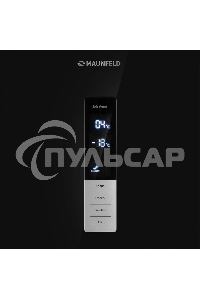 Холодильник Maunfeld MFF200NFBE черный, двухкамерный 271/106л морозилка снизу, Total NoFrost