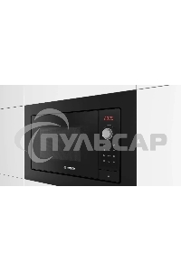 Микроволновая печь встраиваемая Bosch BEL653MB3 черный, 25 л, 800 Вт, переключатели - поворотный механизм/сенсор