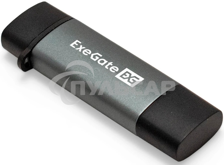 Устройство чтения/записи карт памяти ExeGate CR-201CA (кабель-адаптер USB Type-A/Type-C --> Card Reader, поддержка стандартов: SD/SDHC/MMCII/RS MMC, Micro SD/ Micro SDHC/Micro SDXC, Plug&Play, серый)