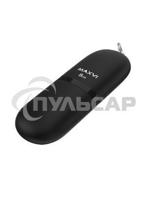Флешка USB Maxvi SF black (FD8GBUSB20C10SF), 8 Gb, USB 2.0, R/W 15/5, черный