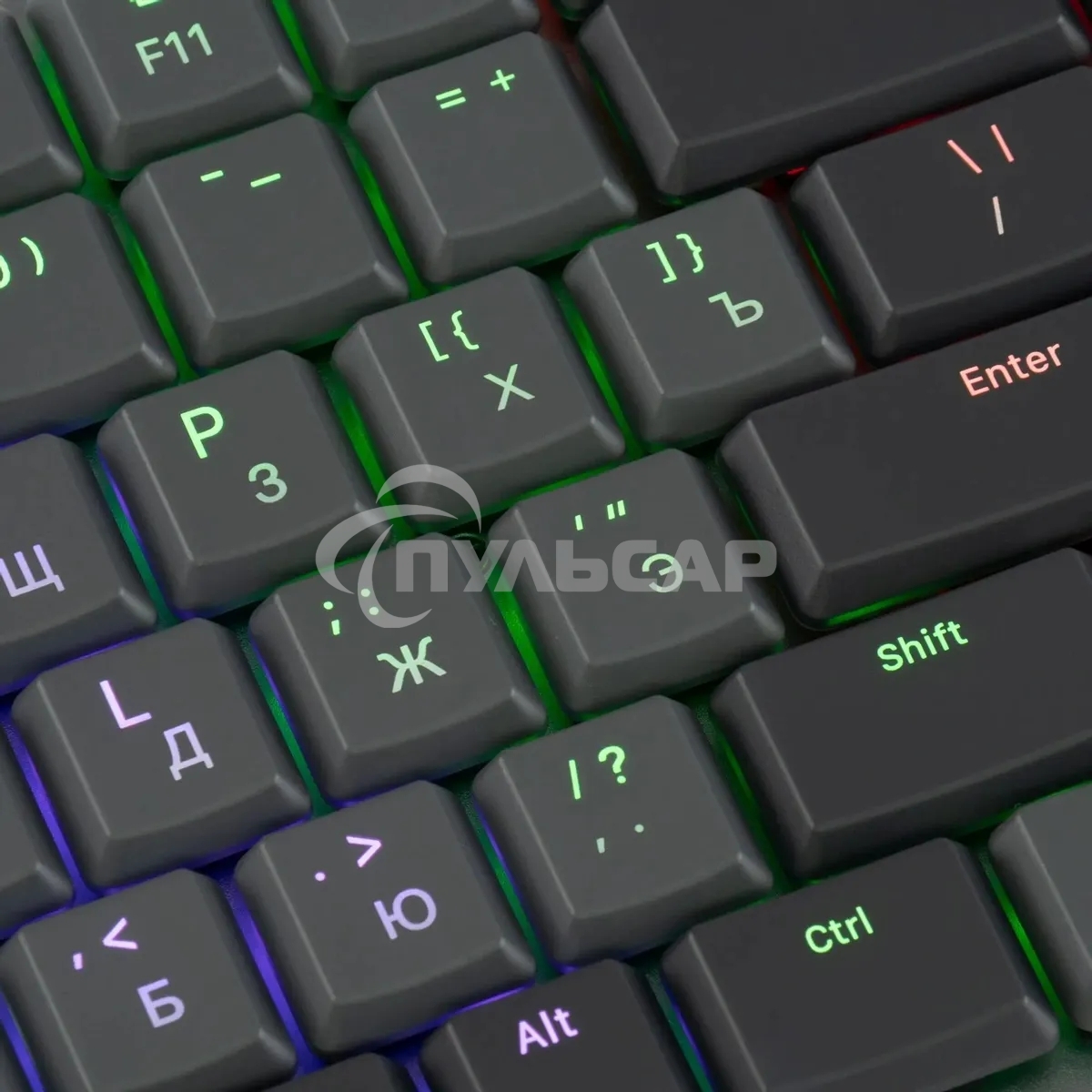 Клавиатура проводная Oklick K615X (1934413), USB, серый + серебристый