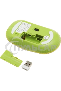 Комплект клавиатура + мышь Acer OCC205 беспроводной USB, 1200 dpi, зеленый/желтый