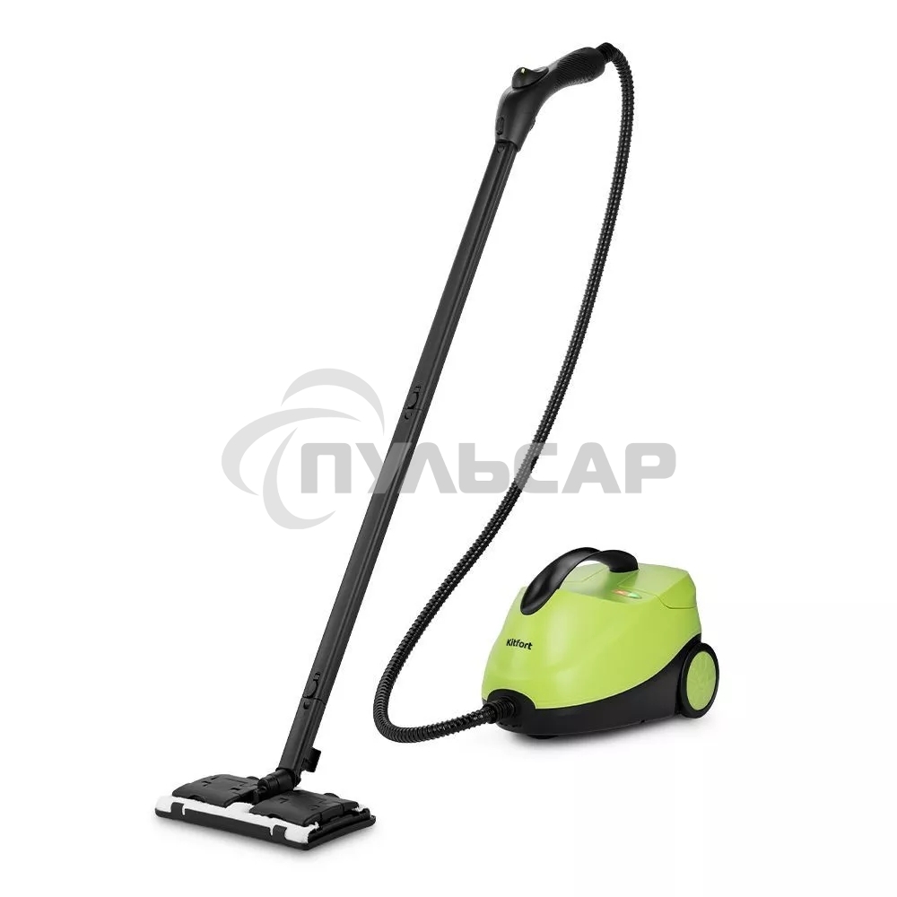Пароочиститель напольный Kitfort КТ-9186 2000Вт салатовый/черный