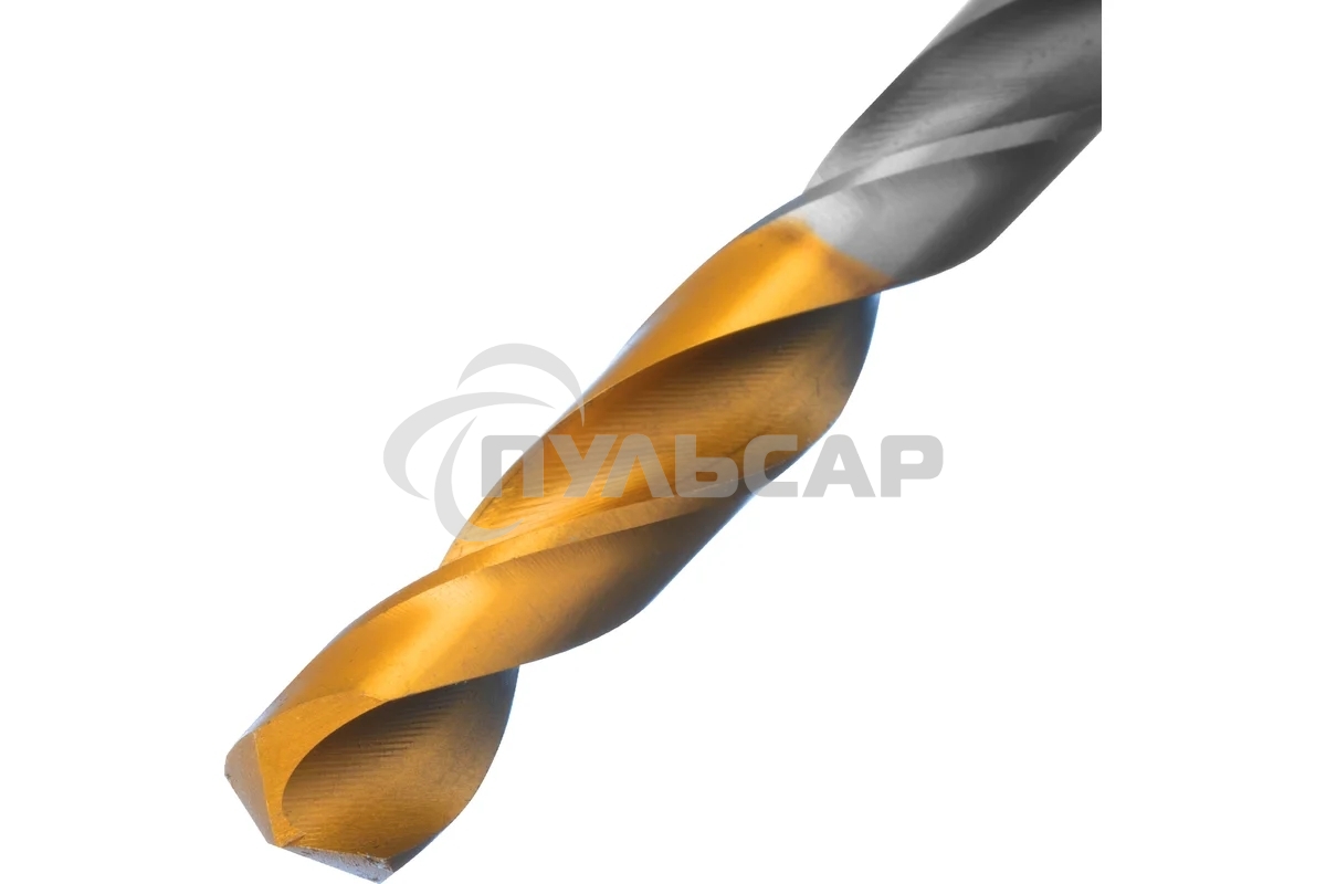 Сверло спиральное по металлу Denzel 7,5 x 109мм, Р6М5, Golden Tip