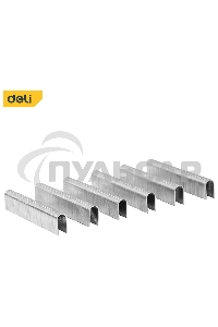 Набор скоб для степлера (Тип U) Deli DL238012 (12 х 6,3 х 1,2мм * 2000 шт) нержавеющая сталь.