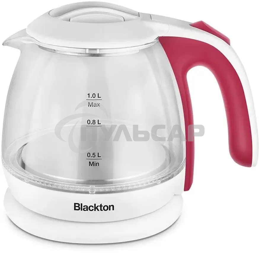 Чайник электрический Blackton Bt KT1801G белый/розовый, 1500 Вт, 1 л.