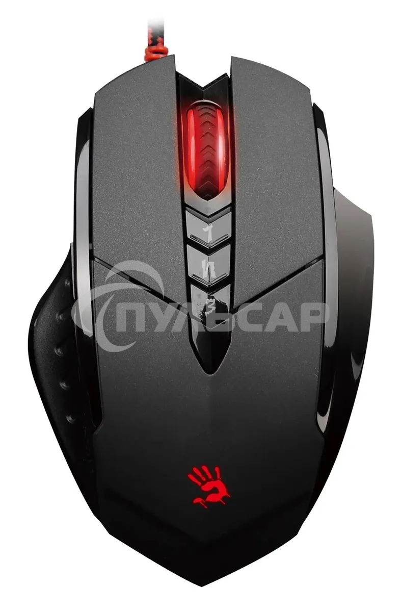 Мышь проводная A4Tech Bloody V7 черный, 3200 dpi, USB Type-A, кнопки - 8