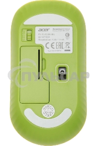 Комплект клавиатура + мышь Acer OCC205 беспроводной USB, 1200 dpi, зеленый/желтый