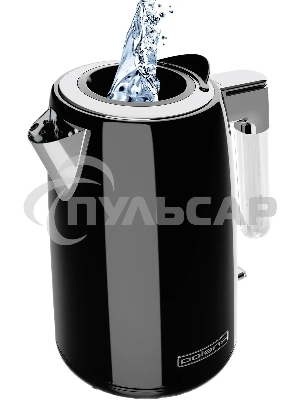 Чайник электрический Polaris PWK 1746CA Water Way Pro 1.7л. 2200Вт черный (корпус: нержавеющая сталь)