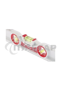 Уровень алюминиевый Matrix литой, фрезерованный, 3 глазка, две ударные площадки, 600 мм