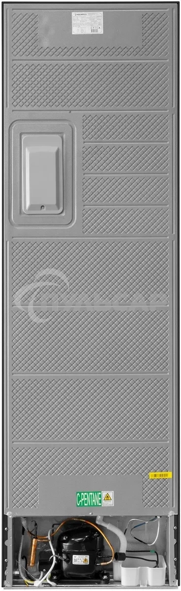 Холодильник Maunfeld MFF200NFBE черный, двухкамерный 271/106л морозилка снизу, Total NoFrost