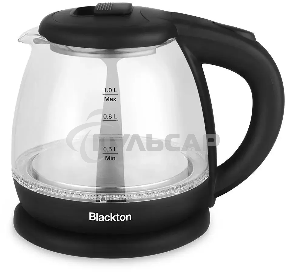 Чайник электрический Blackton Bt KT1802G черный, 1500 Вт, 1 л.