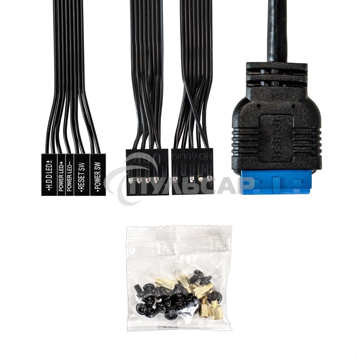 Компьютерный корпус Minitower ExeGate BAA-408U-AAA450 (mATX, БП AAA450 с вент. 8см, 2*USB/1*USB 3.0, HD Audio, черный)