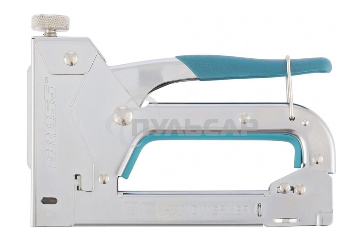 Степлер GROSS 41000 мебельный регулируемый handwerker стальной корпус тип скобы 53 4-14мм