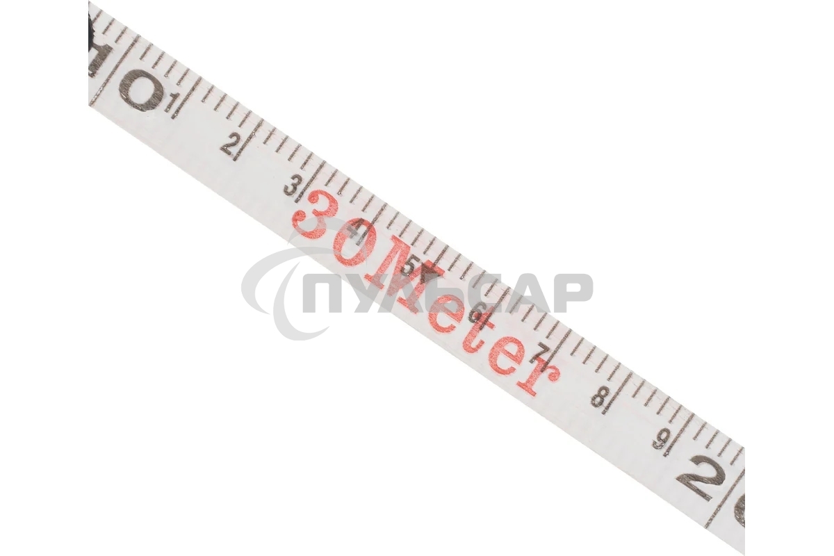 Рулетка геодезическая, 30 м х 12,5 мм, лента ПВХ, закрытый круглый корпус Sparta
