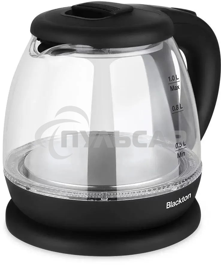 Чайник электрический Blackton Bt KT1802G черный, 1500 Вт, 1 л.