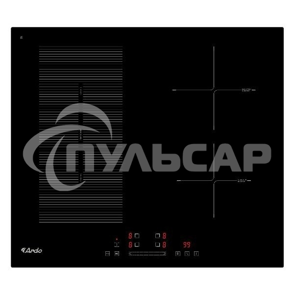 Индукционная варочная панель ARDO IM64B1FS2 черный