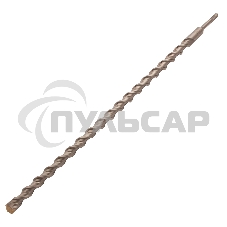 Бур по бетону Denzel двойная спираль, Cobalt W-tip, 22x600 мм, SDS PLUS