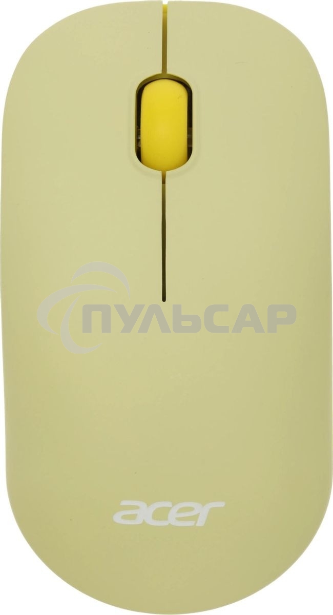 Комплект клавиатура + мышь Acer OCC205 беспроводной USB, 1200 dpi, зеленый/желтый