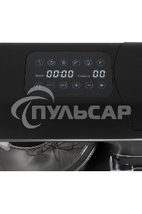 Кухонная машина Hyundai HYM-S8591 планетар.вращ. 1500Вт черный/серебристый