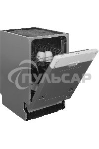 Встраиваемая посудомоечная машина Hyundai HBD 440P, белый, 44.8 см, 9 компл., 49 дБ, класс A++