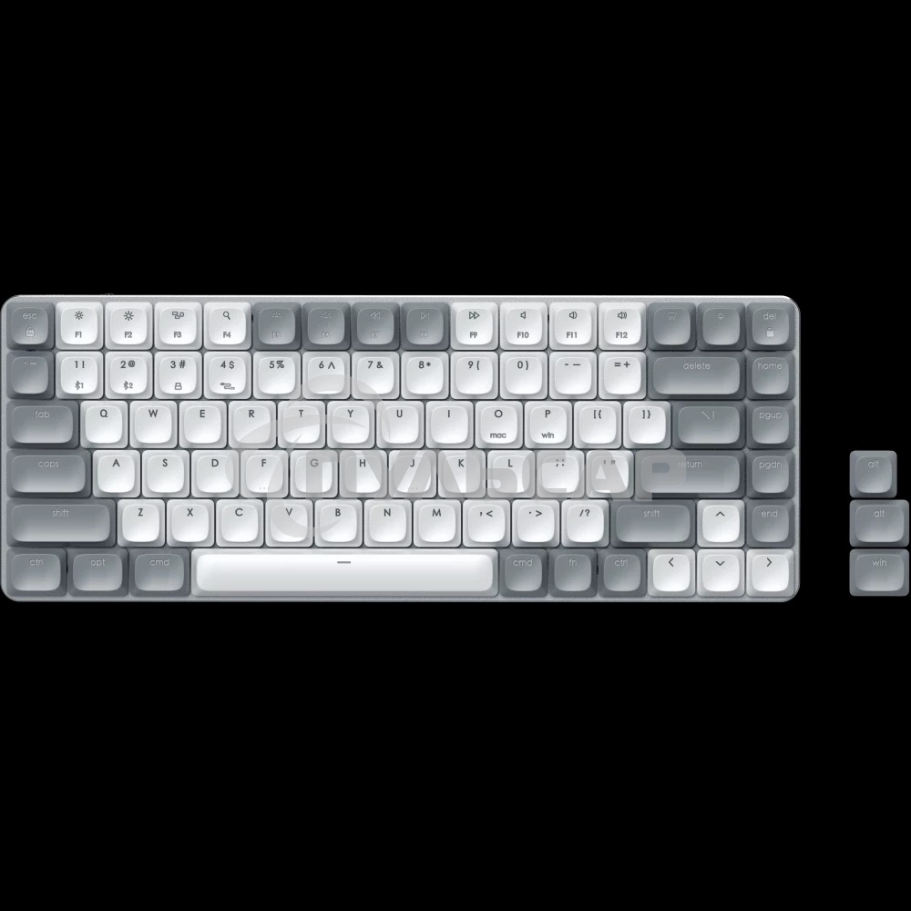 Клавиатура беспроводная механическая Satechi SM1 Slim Mechanical Backlit Bluetooth Keyboard, белый/серый ST-KSM1LT-RU