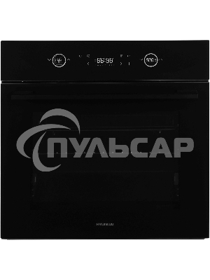 Духовой шкаф Электрический Hyundai HEO 6752 BG черное стекло