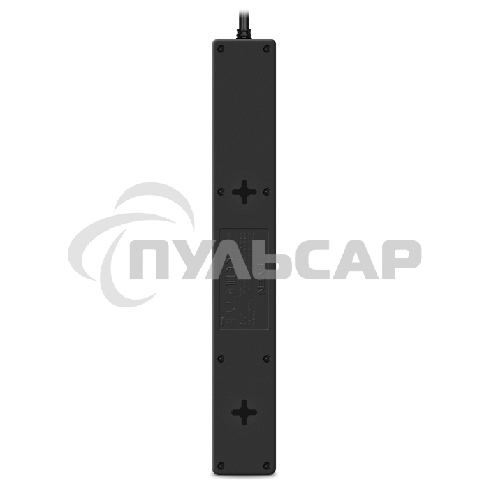 Сетевой фильтр Sven SF-06E-16 3,0 м (6 розеток с защитными шторками,16А) черный, цветная коробка