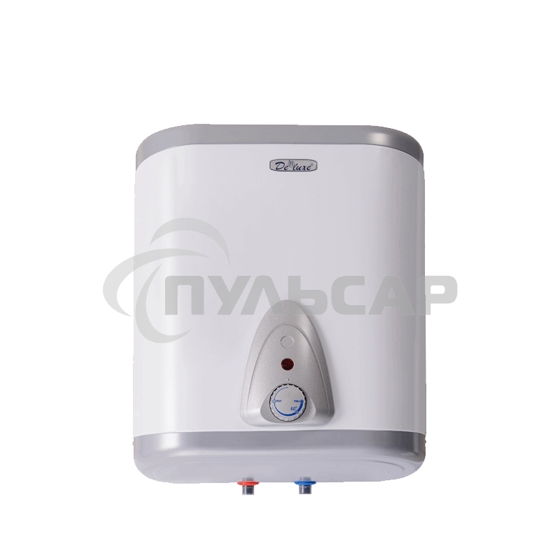 Водонагреватель De Luxe 5W30V1 Объем 30 литров, эмалированный стальной бак, магниевый анод, 1,5 кВт, пластмассовые крышки внешнего бака, выносной терморегулятор.
