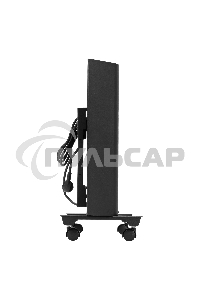 Конвектор Denzel XCE-1500B черный, 1500 Вт, 20 м2, термостат