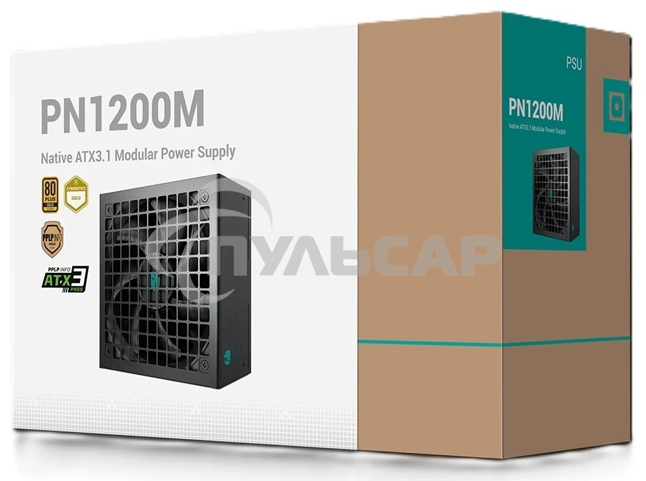 Блок питания Deepcool / GamerStorm PN1200M, 1200Вт, 80 PLUS Gold, 135мм, модульный, черный
