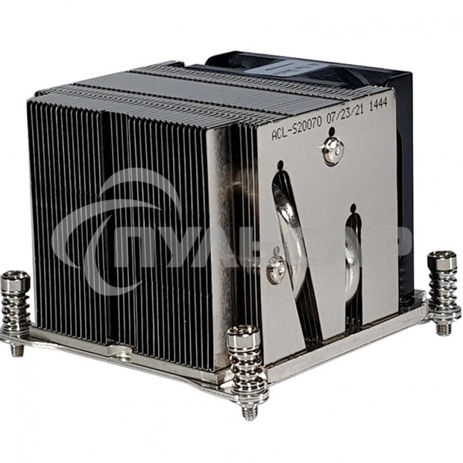 Кулер серверный Ablecom ACL-S20070 черный, 60 мм, алюминий/медь, 8400 об/мин, 52 дБ, 4 pin, 145 Вт, 64.5 мм