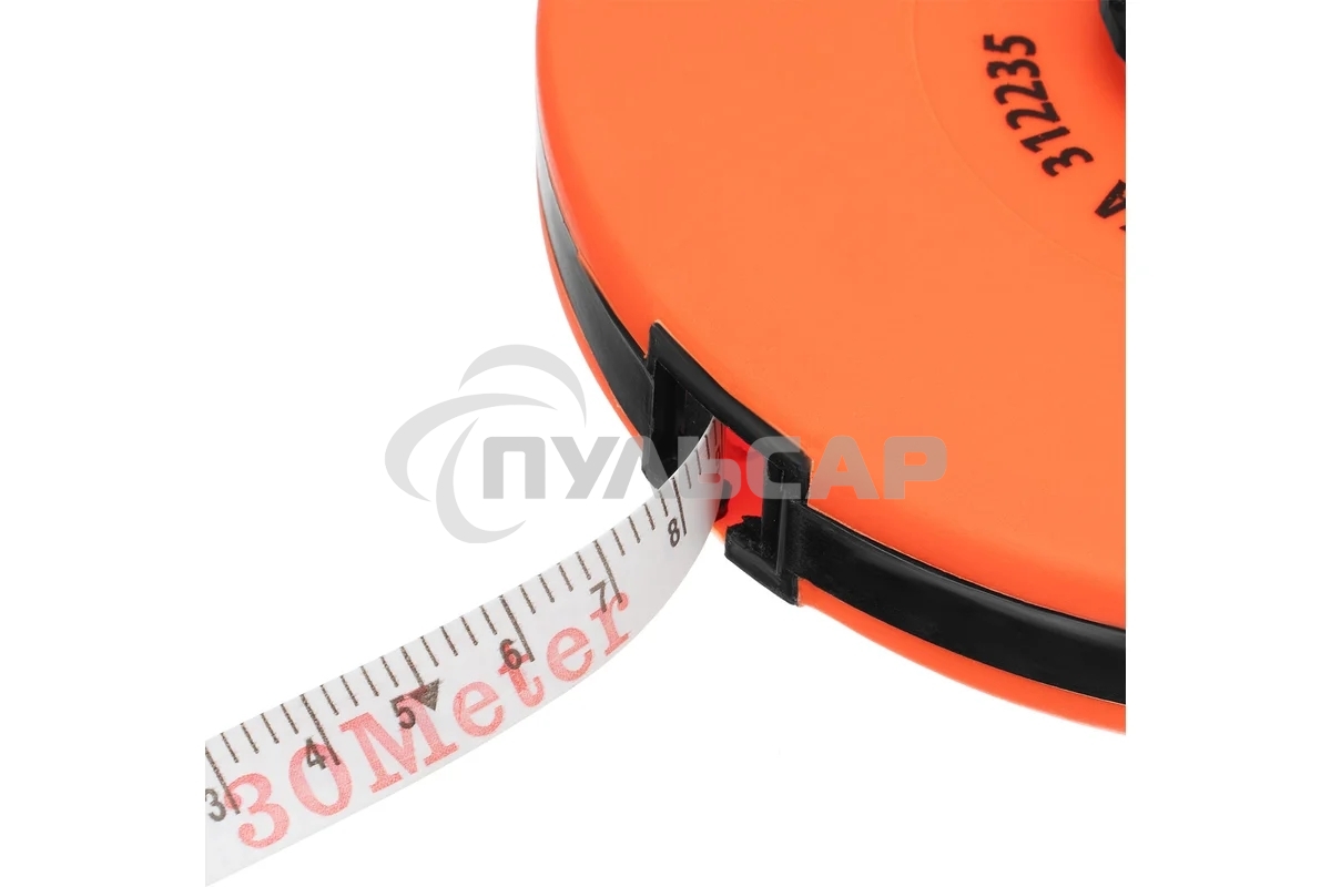 Рулетка геодезическая, 30 м х 12,5 мм, лента ПВХ, закрытый круглый корпус Sparta