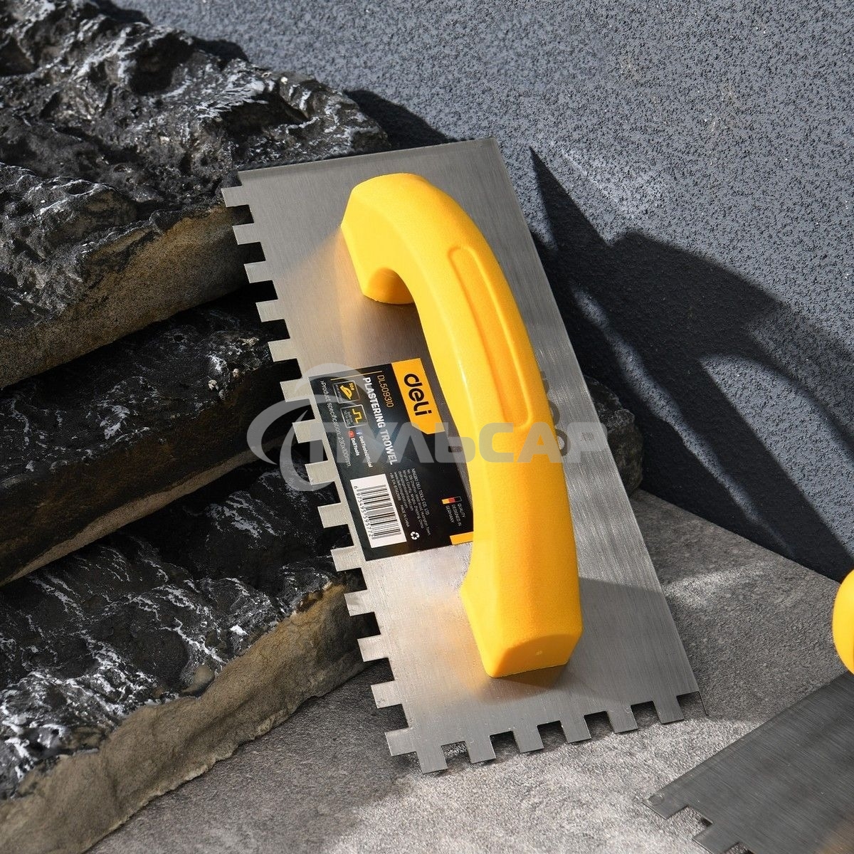 Кельма зубчатая прямоугольная Deli DL509310 230х100мм